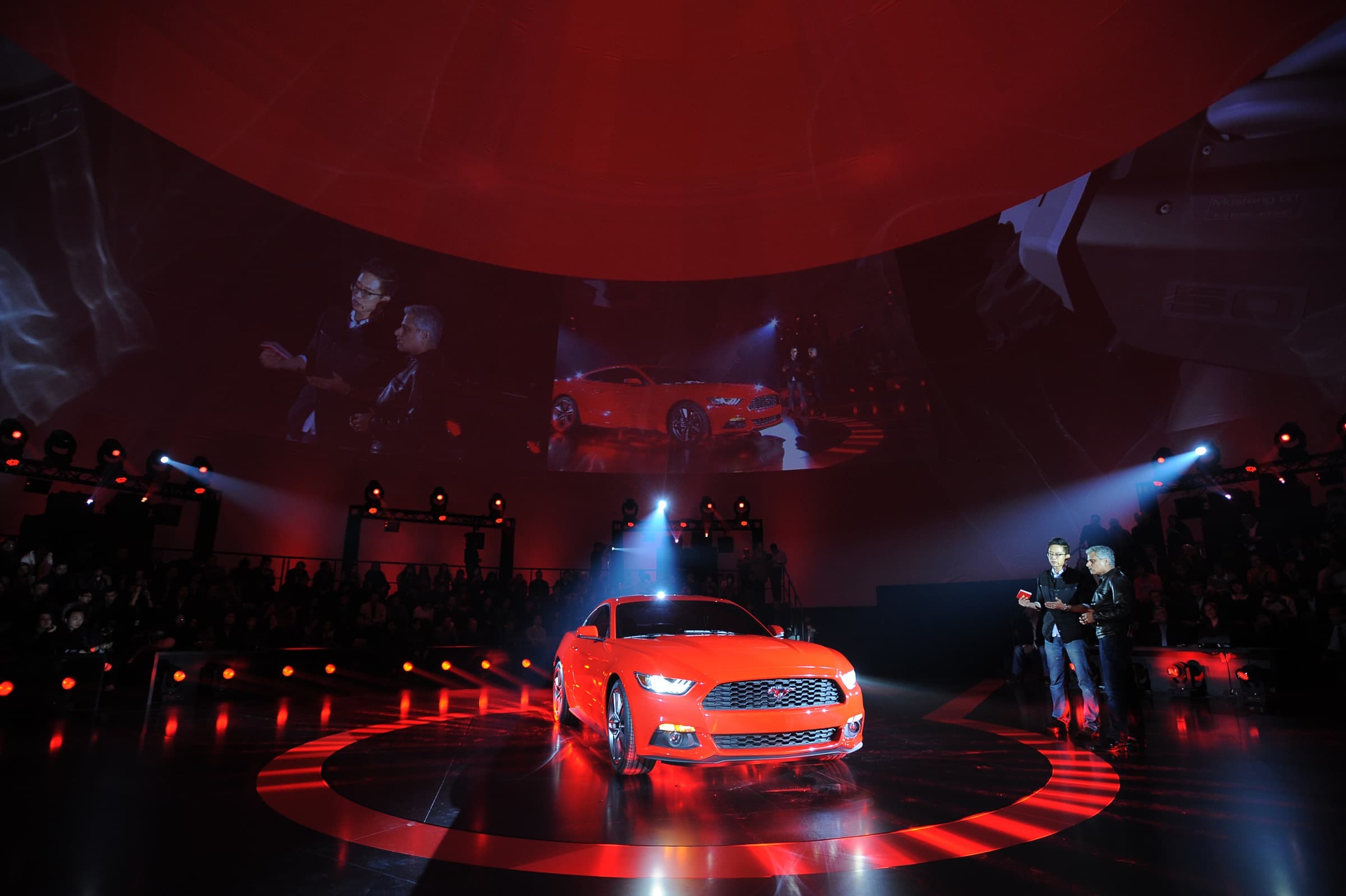 Mustang on front stage